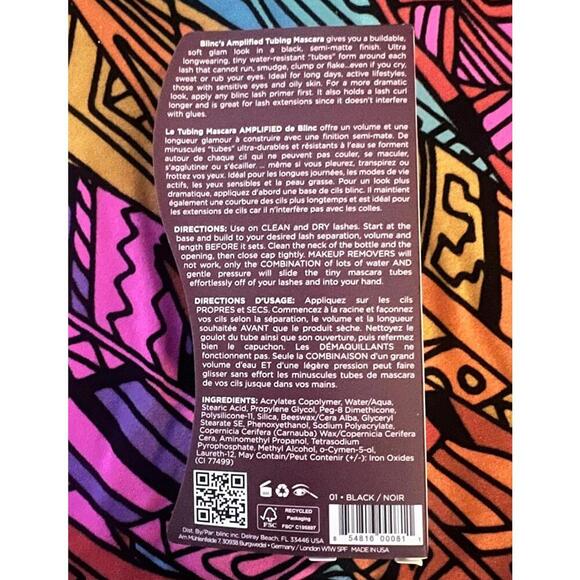 Blinc Amplified Tubing Mascara, Ultra-Longwearing Washable Mascara, Soft-Glam - Picture 9 of 9
